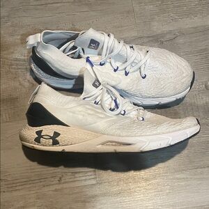 Under Armour White and Black Athletic Shoes
